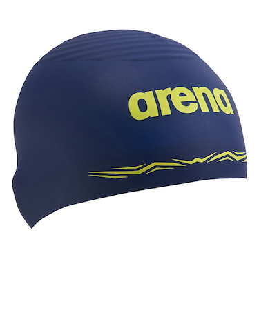 アリーナ（ARENA）スイムキャップ 水泳 キャップ レーシングシリコーンキャップ WA承認モデル 紺×黄 AS5SSC01U NVYL 競泳 公式大会
