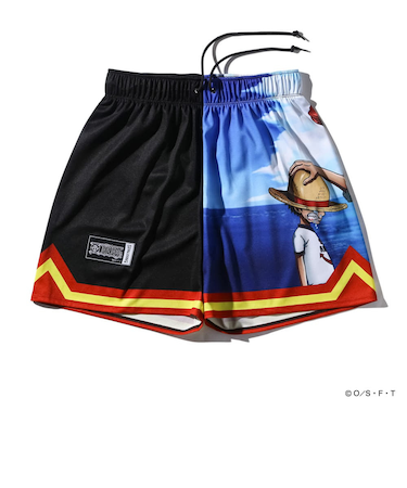 スポルディング(SPALDING)バスケットボールウェア ジャージーショーツ ONE PIECE ルフィ&シャンクス SMP25110PBK