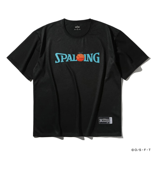 スポルディング（SPALDING）バスケットボールウェア Tシャツ ONE PIECEメラメラの実 ロゴ SMT25105PBK