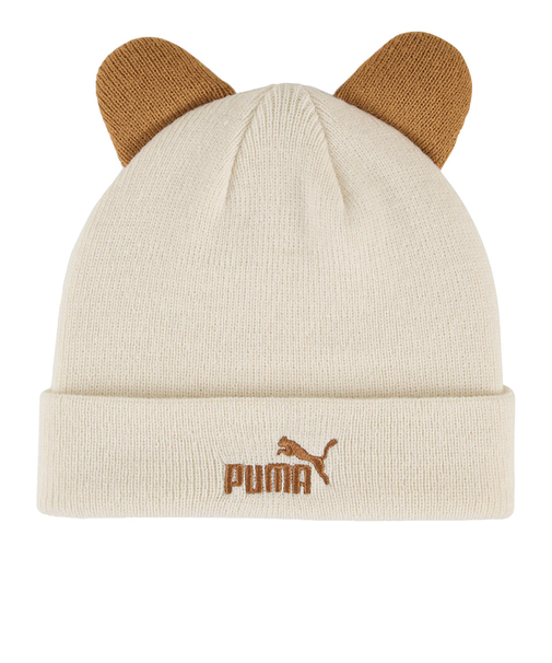 プーマ（PUMA）ニットキャップ ジュニア アニマル ミッド クラウン ビーニー アイボリー 02656401 ニット帽 帽子 フリーサイズ 子供 耳付き