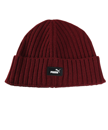 プーマ（PUMA）ニットキャップ ESS フィッシャーマン ビーニー 赤 02640102 ニット帽 帽子 フリーサイズ