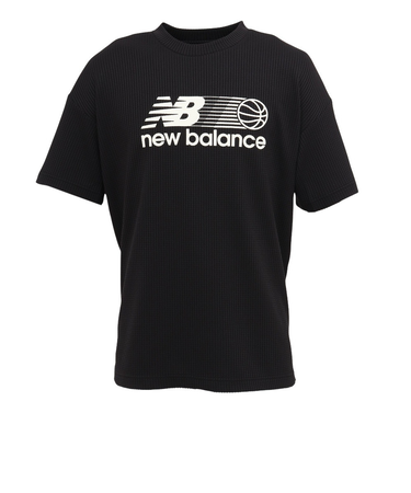 ニューバランス（new balance）バスケットボールウェア グラフィックショートスリーブシャツ AMT55620BK