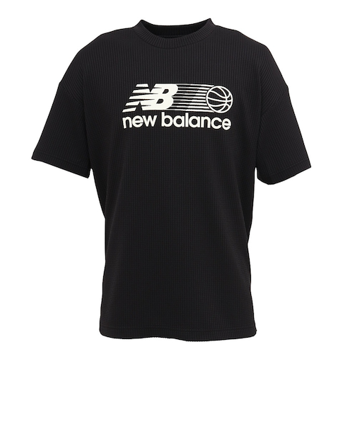 ニューバランス（new balance）バスケットボールウェア グラフィックショートスリーブシャツ AMT55620BK