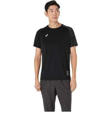 アシックス（ASICS）バレーボールウェア ドライグラフィック 半袖シャツ 2031F160.001