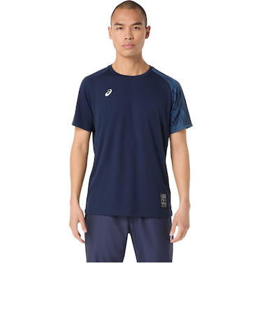 アシックス（ASICS）バレーボールウェア ドライグラフィック 半袖シャツ 2031F160.400