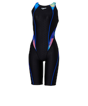 スピード（SPEEDO）競泳水着 レディース 水泳 フレックス シグマ カイ ミニオープンバック ニースキン WA承認 SCW12552F BL