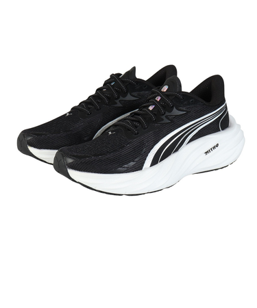 プーマ（PUMA）ランニングシューズ ジョギングシューズ ヴェロシティ ニトロ 4 ブラック ホワイト 31114101 スニーカー