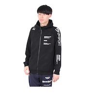 デサント（DESCENTE）SUNSCREEN 総柄グラフィック ジャージフーディー ST5SJG10M BK00