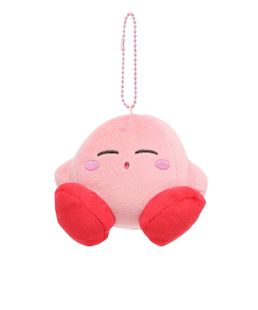 ぬいぐるみ付きキーホルダー 星のカービィー マスコット すやすや ピンク KPM5 キャラクター  かわいい ゆるい カービィ