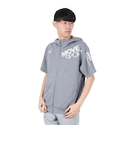 デサント（DESCENTE）SUNSCREEN TAIKYU ジャージ フルジップ 半袖フーディー ST5SJG13M GY01