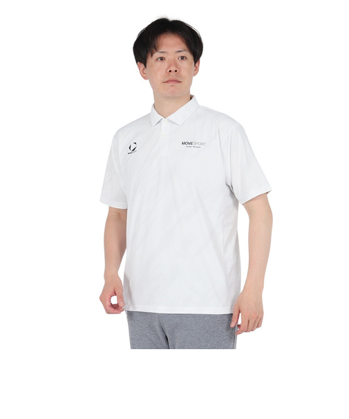 デサント（DESCENTE）SUNSCREEN ミニ鹿の子 総柄グラフィックポロシャツ ST5SHS02M WH00