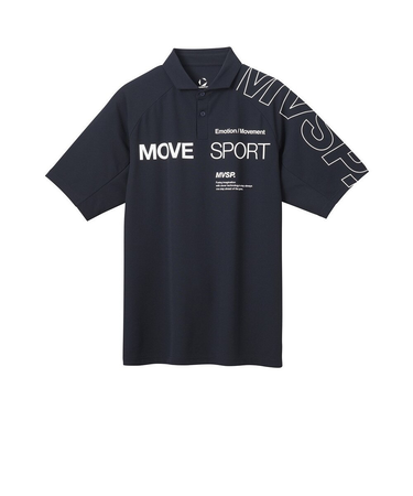 デサント（DESCENTE）SUNSCREEN ミニ鹿の子 ラグランスリーブポロシャツ ST5SHS01M NV00