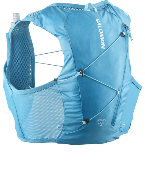 【フラスク付】サロモン ACTIVE SKIN 4 GRVL ランニングベスト サロモン（SALOMON）ACTIVE SKIN 4 ランニングベスト フラスク付