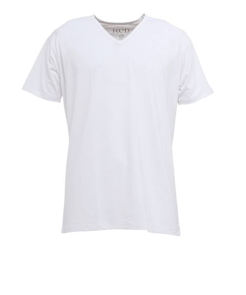 レッド（RED）リカバリーウェア バイタルテック Vネックインナー半袖(COOL) 白 Lサイズ VW-AB-02C-L 一般医療機器 遠赤外線 ルームウェア