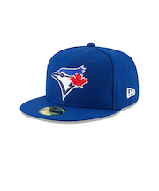 ニューエラ（NEW ERA）帽子 キャップ 59FIFTY MLBオンフィールド トロント・ブルージェイズ ゲーム 青 S-Lサイズ 14524838