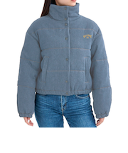 ビラボン（BILLABONG）DENIM PUFF ジャケット BF014761 BLU