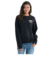 ビラボン(BILLABONG)SQUARELOGO BOYFIT スウェットクルーネックトレーナー BF014004 BLK