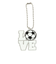 キーホルダー LOVEスポーツKC サッカー ホワイト×ブラック IS016 学校 学生 部活 スポーツ 運動 記念品 スクバ チームメイト