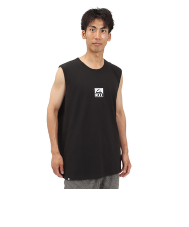 リーフ（REEF）SQUARE ロゴ タンクトップ RFTTM2502-BLK