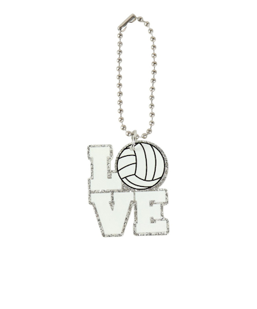 キーホルダー LOVEスポーツKC バレー IS016 学生 部活 スポーツ 運動 記念品 スクバ チームメイト 友達