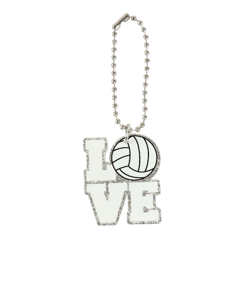 キーホルダー LOVEスポーツKC バレー IS016 学生 部活 スポーツ 運動 記念品 スクバ チームメイト 友達