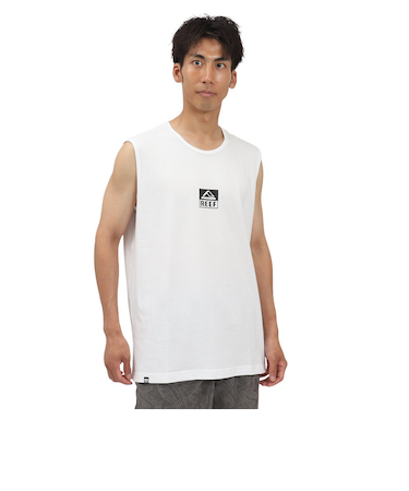 リーフ（REEF）SQUARE ロゴ タンクトップ RFTTM2502-WHT
