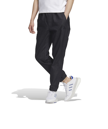 アディダス（adidas）エッセンシャルプラス ストレッチ デニム フルレングス ジョガー パンツ MNA70-JZ8768