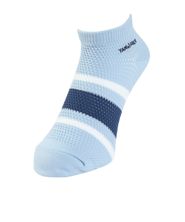 ヤックパック(YAK PAK)靴下 刺繍ライン SNK アンクルソックス オフホワイト25-27センチ 34E15500Q 抗菌防臭 メッシュ おしゃれ