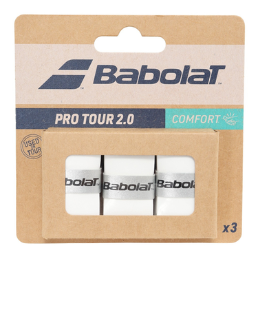 バボラ（BABOLAT）テニスグリップテープ 3本入り PRO TOUR 2.0 X3 653053