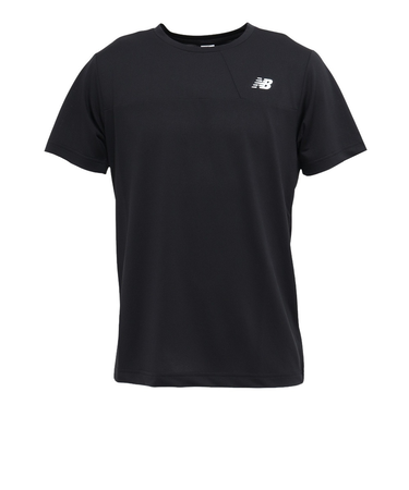 ニューバランス（new balance）テニスウェア スポーツカラーブロック 半袖Tシャツ AMT53400BK