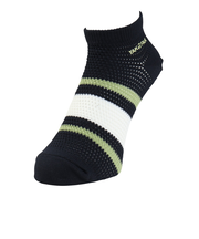 ヤックパック(YAK PAK)靴下 刺繍ライン SNK アンクルソックス 黒 25-27センチ 34E15500S 抗菌防臭 メッシュ おしゃれ 普段使い