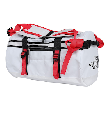 ザ・ノース・フェイス（THE NORTH FACE）ダッフルバック BCダッフルXSドラムバッグ ホワイト×レッド 26L NM82369 WR 1泊 2泊 …