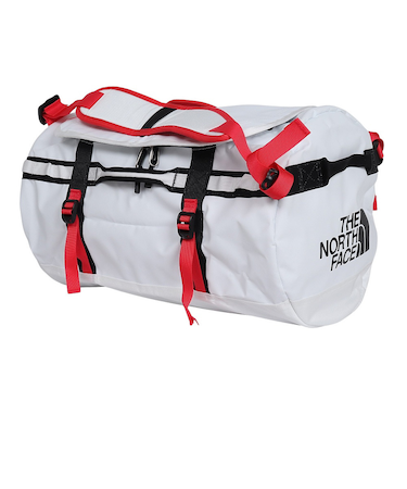 ザ・ノース・フェイス（THE NORTH FACE）ダッフルバック BCダッフル ドラムバッグ ホワイト×レッド 44L NM82368 WR 2泊 3泊 4…