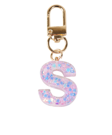 ミニ イニシャル キーホルダー S IS050 PU S