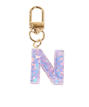 ミニ イニシャル キーホルダー N IS050 PU N