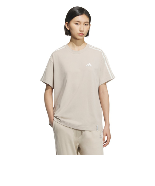 アディダス（adidas）エッセンシャルズ プラス スリーストライプス 半袖Tシャツ JUP44-JZ8689