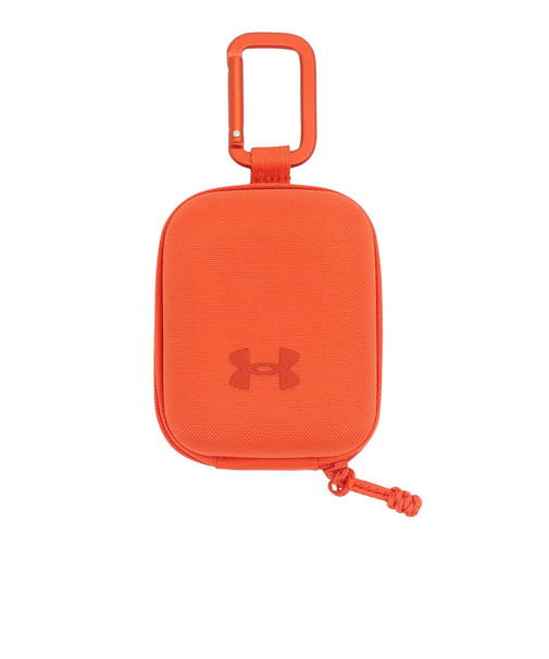 アンダーアーマー（UNDER ARMOUR）コンテイン マイクロケース オレンジ 1378573 844 イヤホン収納 撥水 カラビナ付き お出かけ ロゴ