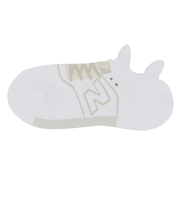 ニューバランス（new balance）靴下 スニーカー柄パイルソックス 白 M-LLサイズ(23-29cm) LAS35701WT ソックス 大人用 くるぶ…