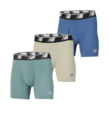 ニューバランス（new balance）メッシュボクサーパンツ 5インチ前閉じ 3枚組 S-LLサイズ LAU13015NUS 下着 アンダーウェア ボクサー…