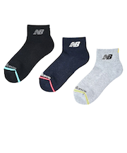 ニューバランス（new balance）靴下 ボーイズ 3足組 ソックス SS-Sサイズ(19-23cm) LAS55653AS1 セット ジュニア用