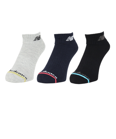 ニューバランス（new balance）靴下 ボーイズ 3足組 ソックス SS-Sサイズ(19-23cm) LAS55653AS1 セット ジュニア用