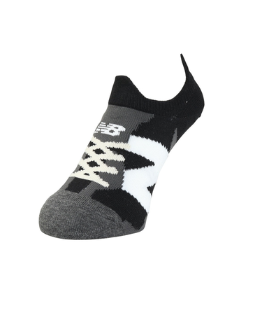 ニューバランス（new balance）靴下 スニーカー柄 シフテッドソックス 黒 M-LLサイズ(23-29cm) LAS35702BK ソックス 大人用 …