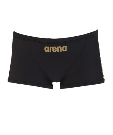 アリーナ（ARENA）競泳水着 水泳 トレ-ニングスパツツ ショートレッグ ブラック×ゴールド SS-Lサイズ SAR-4107 BKGD 練習用水着 タフス…