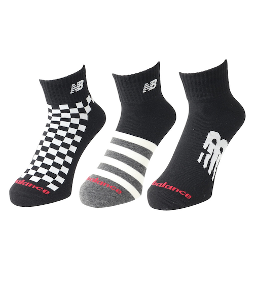 ニューバランス（new balance）ミッドレングス 3足組 ソックス LAS55637AS8