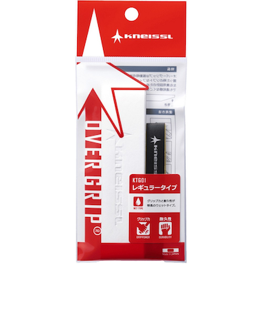 クナイスル（KNEISSL）テニスグリップテープ 1本入り オーバーグリップ レギュラータイプ KTG01WH