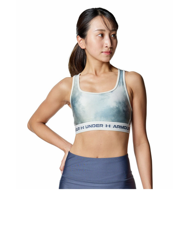 アンダーアーマー（UNDER ARMOUR）クロスバックブラ プリント ミディアムサポート 6007695 110
