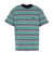エクストララージ（XLARGE）STRIPED 半袖Tシャツ 101251011027-GREEN