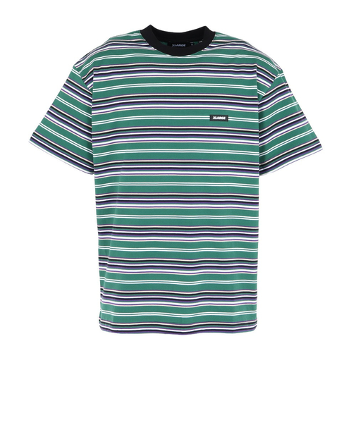 エクストララージ（XLARGE）STRIPED 半袖Tシャツ 101251011027-GREEN