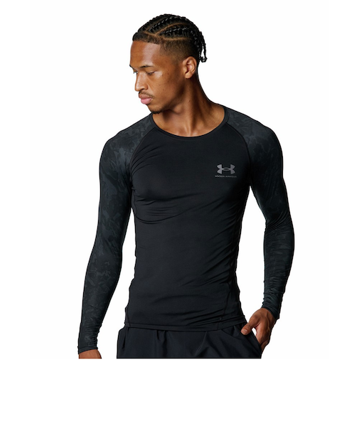 アンダーアーマー(UNDER ARMOUR)ヒートギア コンプレッション カモ ロングスリーブ シャツ 6007728 001
