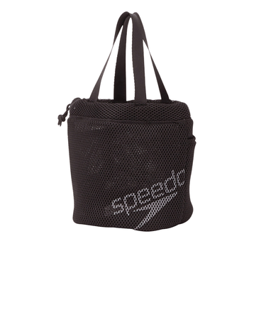 スピード（SPEEDO）水泳バッグ スパバッグ 黒 SE22460 K バック かばん 巾着型 運動 スポーツ メッシュ 通気性